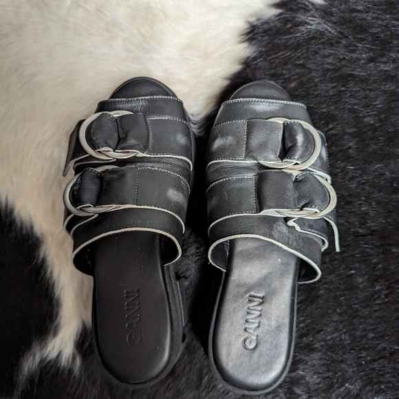 Ganni designer chunky platform sandals (US W9.5) - Picture 5 of 8